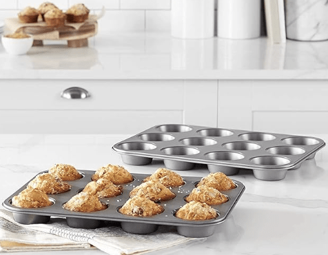 CLAPONE Small Mini Outperform Aluminium Nonstick 12-Slot Cup Midi Shape Muffin, Cupcake Mould (Small Size) - Image 3